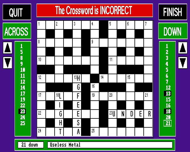 1 Across 2 Down abandonware