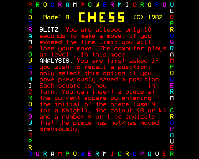 Chess abandonware