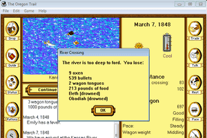 The Oregon Trail 1.2 for Windows abandonware