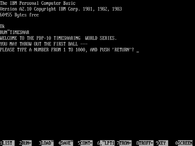 The PDP-10 Timesharing World Series abandonware